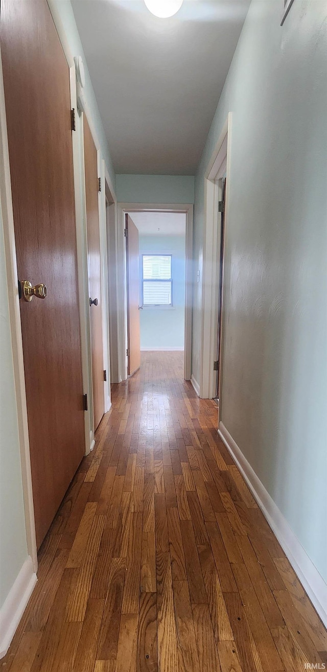 2703 Bosworth Dr, Fort Wayne, IN 46805 - hallway with hardwood / wood-style floors and baseboards