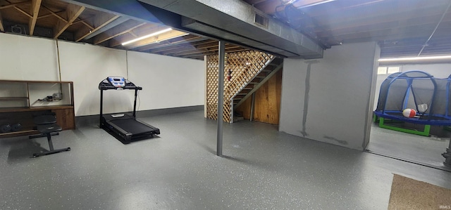 2703 Bosworth Dr, Fort Wayne, IN 46805 - basement featuring stairway
