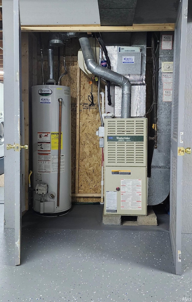 2703 Bosworth Dr, Fort Wayne, IN 46805 - utility room featuring water heater