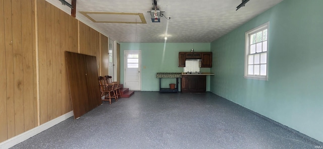 2703 Bosworth Dr, Fort Wayne, IN 46805 - garage with wood walls
