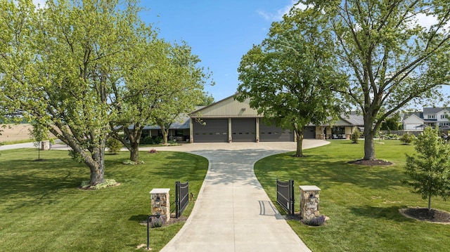 15306 Covington Rd, Fort Wayne, IN 46814 - view of front of property with driveway and a front lawn