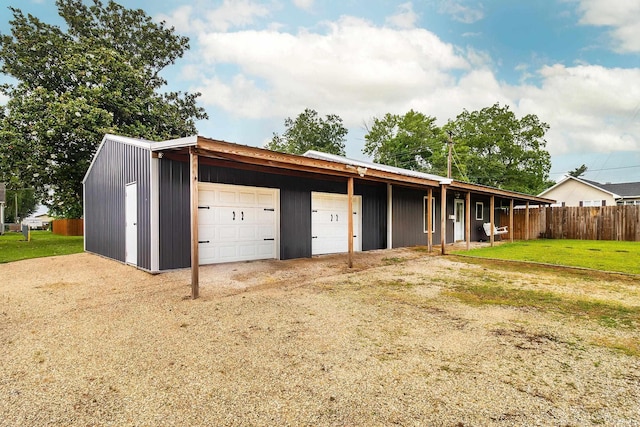 301 S Mccreary St, Fort Branch, IN 47648 - exterior space with a garage