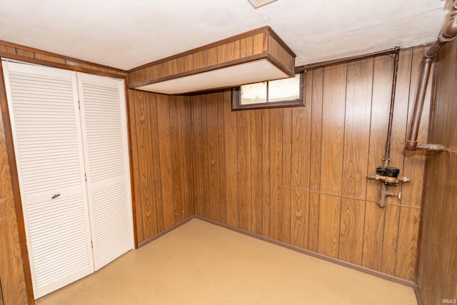 1307 Cassopolis St, Elkhart, IN 46514 - below grade area with wooden walls