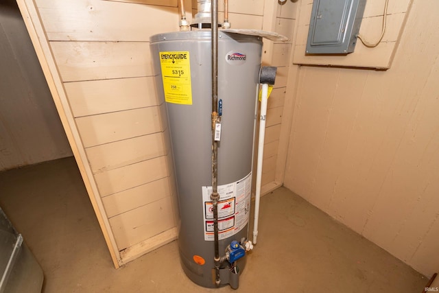 1307 Cassopolis St, Elkhart, IN 46514 - utility room with water heater and electric panel