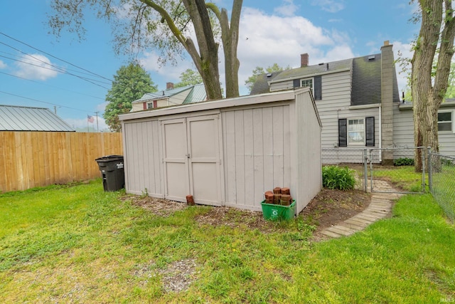 1307 Cassopolis St, Elkhart, IN 46514 - view of shed featuring a gate