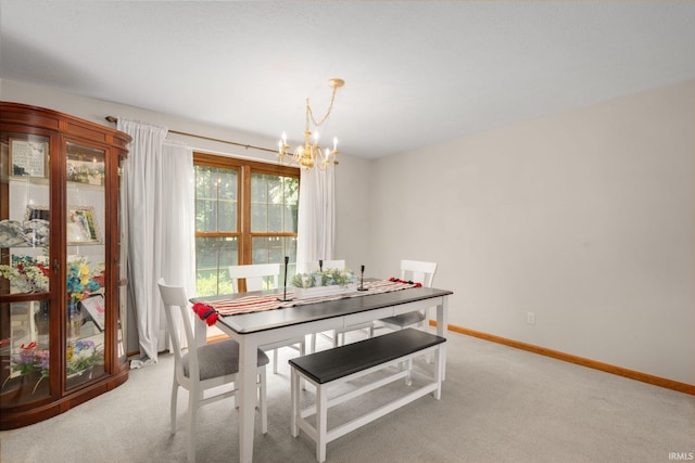 58679 Baugo Xing, Elkhart, IN 46517 - dining space featuring a chandelier and light colored carpet