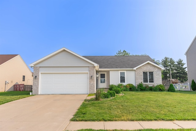2502 Trillium Cv, Huntertown, IN 46748 - ranch-style house featuring brick siding, an attached garage, and concrete driveway