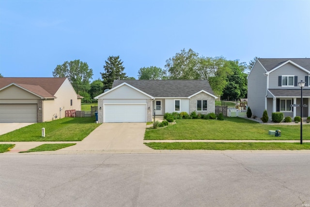 2502 Trillium Cv, Huntertown, IN 46748 - view of front of property with driveway, an attached garage, and brick siding