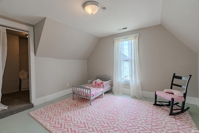 8694 W 1000 S Unit 35, Lafontaine, IN 46940 - bedroom featuring vaulted ceiling
