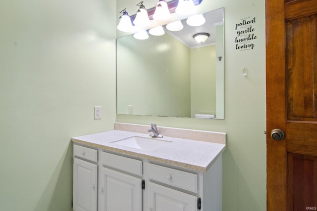 2299 Brown Chapel Rd, Boonville, IN 47601 - bathroom featuring vanity and ornamental molding