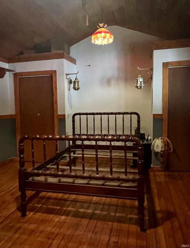 3559 W County Road 775 N, Orleans, IN 47452 - staircase featuring wood-type flooring and vaulted ceiling