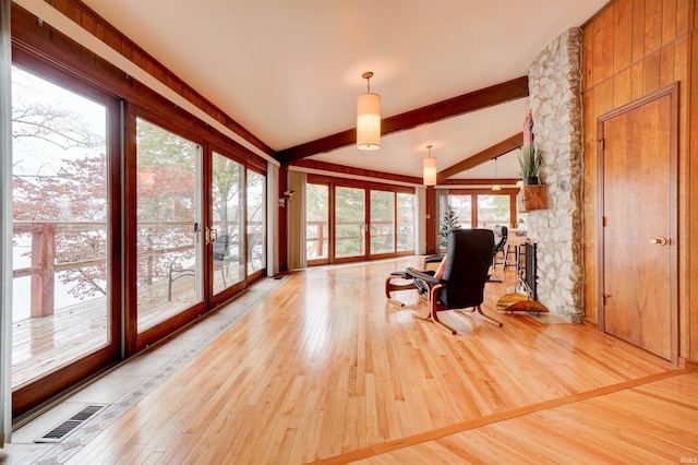 50 Reindeer Cir, Santa Claus, IN 47579 - sitting room with hardwood / wood-style flooring and healthy amount of natural light
