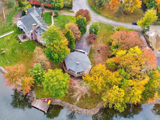 50 Reindeer Cir, Santa Claus, IN 47579 - view from above of property with a nearby body of water