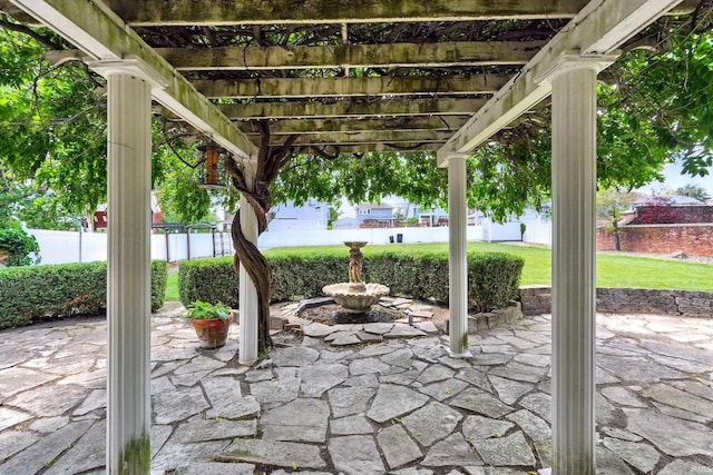 2307 Forest Park Blvd, Fort Wayne, IN 46805 - view of patio featuring a pergola