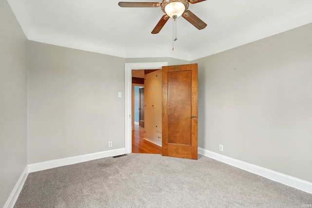 2307 Forest Park Blvd, Fort Wayne, IN 46805 - carpeted spare room with ceiling fan and baseboards