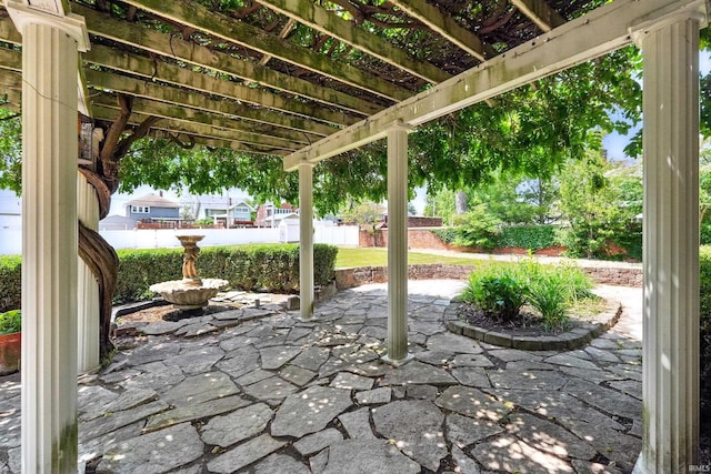 2307 Forest Park Blvd, Fort Wayne, IN 46805 - view of patio featuring a pergola
