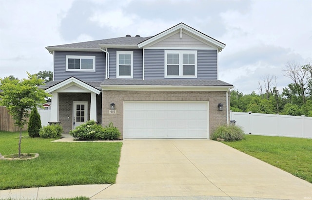 916 Cameo Dr, Evansville, IN 47711 - view of front of property featuring a garage, concrete driveway, brick siding, and roof with shingles