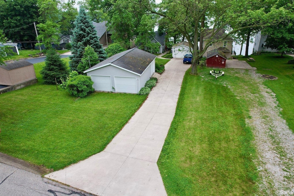 306 Spring Beach Rd, Rome City, IN 46784 - aerial perspective of suburban area