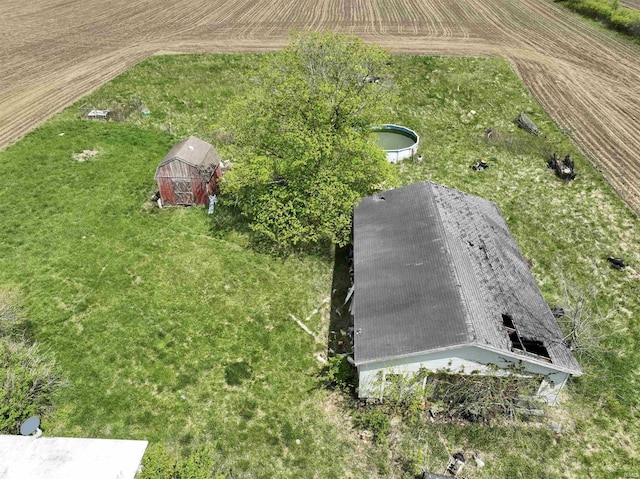 9529 N 600 E, North Manchester, IN 46962 - overview of rural landscape with rows of crops
