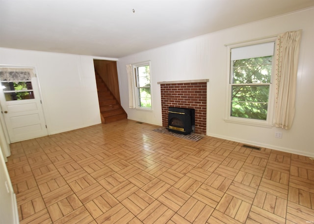 1200 S Longwood Dr, Bloomington, IN 47401 - unfurnished living room with stairway