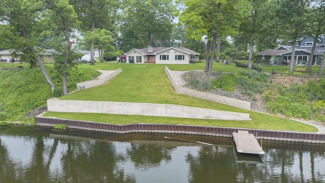 55916 Jayne Dr, Elkhart, IN 46514 - back of property featuring a water view
