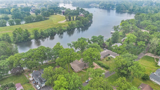 55916 Jayne Dr, Elkhart, IN 46514 - aerial view of property and surrounding area featuring a nearby body of water and nearby suburban area