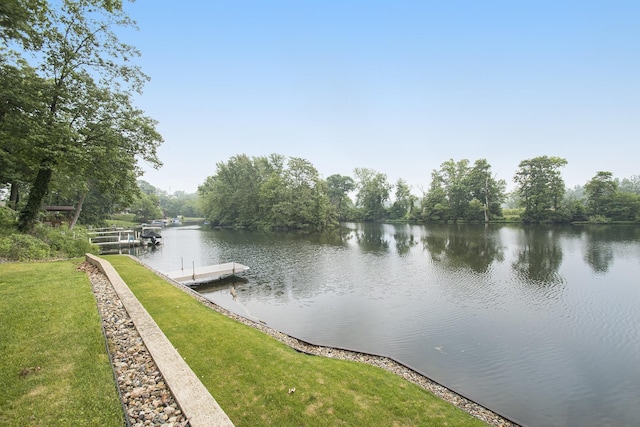 55916 Jayne Dr, Elkhart, IN 46514 - water view with a floating dock