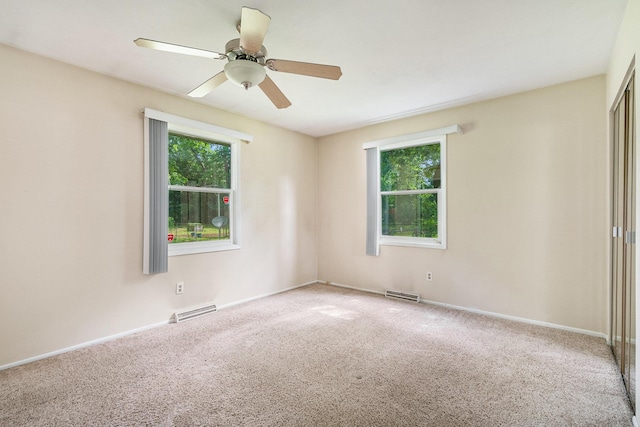 18363 Sheffield Ln, Bristol, IN 46507 - carpeted spare room featuring plenty of natural light, a ceiling fan, and baseboards