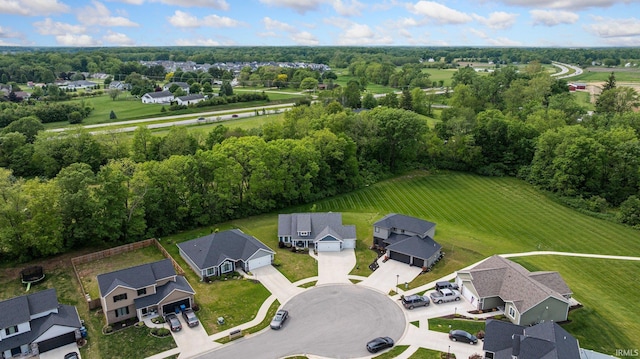 16995 Hatstick Ct, Fort Wayne, IN 46845 - aerial view of residential area featuring a tree filled landscape