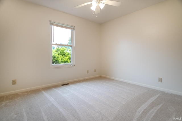 4331 Hadley Ct, West Lafayette, IN 47906 - empty room with a ceiling fan, light colored carpet, and baseboards