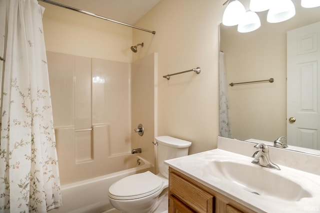 4331 Hadley Ct, West Lafayette, IN 47906 - bathroom with vanity, shower / bath combo, and toilet
