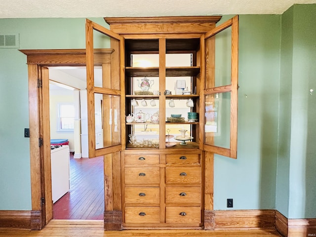 201 N Lafayette St, North Liberty, IN 46554 - detailed view of wood finished floors and baseboards