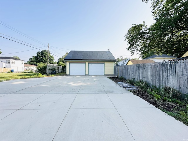 201 N Lafayette St, North Liberty, IN 46554 - detached garage with solar panels