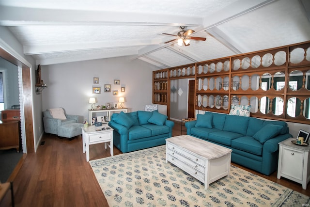 5101 Weir Dr, Muncie, IN 47304 - living area with wood finished floors, ceiling fan, and baseboards