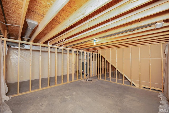 18310 Gyr Ct, New Paris, IN 46553 - view of unfinished basement