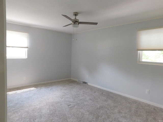 53341 Crestview Dr, South Bend, IN 46635 - carpeted spare room featuring ceiling fan and baseboards
