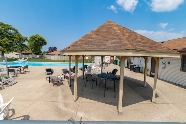 1009 Berkley Cir, Mishawaka, IN 46544 - view of patio / terrace featuring a gazebo and a community pool