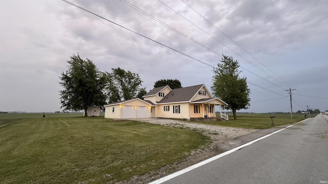 8253 S 900 W Unit 35, Lafontaine, IN 46940 - view of front of house featuring a front lawn, driveway, and a garage
