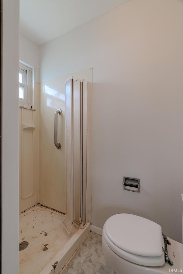 1113 E 500 S, Wabash, IN 46992 - bathroom with toilet and a shower stall