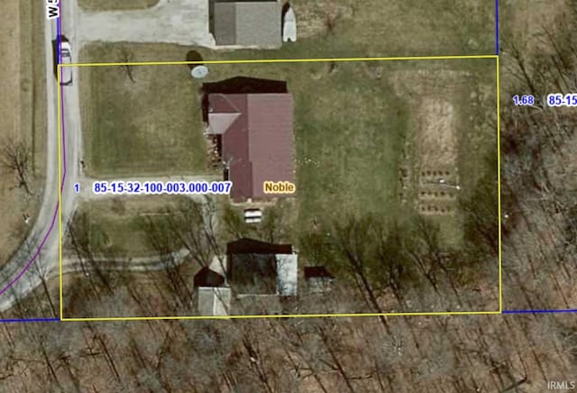 1113 E 500 S, Wabash, IN 46992 - map of property location featuring property parcel outlined