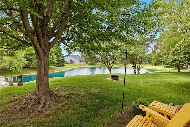 5816 Bayside Dr, Fort Wayne, IN 46815 - view of grassy yard with a water view