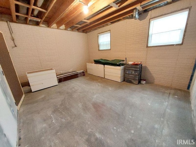 1749 W 1st St, Jasper, IN 47546 - below grade area featuring brick wall