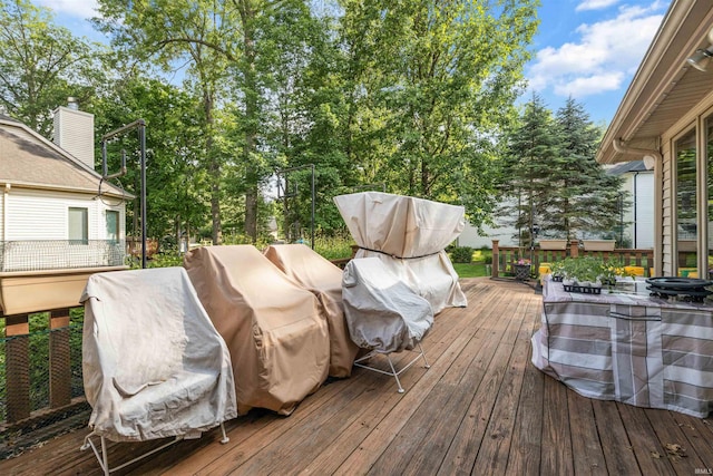6615 Cherry Hill Pkwy, Fort Wayne, IN 46835 - view of wooden deck