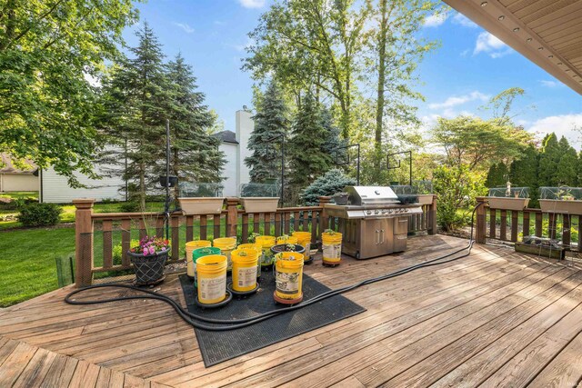 6615 Cherry Hill Pkwy, Fort Wayne, IN 46835 - view of wooden deck