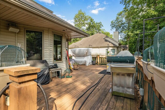 6615 Cherry Hill Pkwy, Fort Wayne, IN 46835 - view of wooden deck