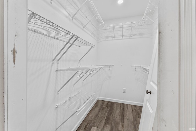 340 W Turner St, Bloomfield, IN 47424 - spacious closet featuring wood finished floors