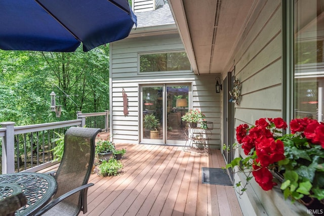 5920 E Lampkins Ridge Rd, Bloomington, IN 47401 - view of wooden terrace