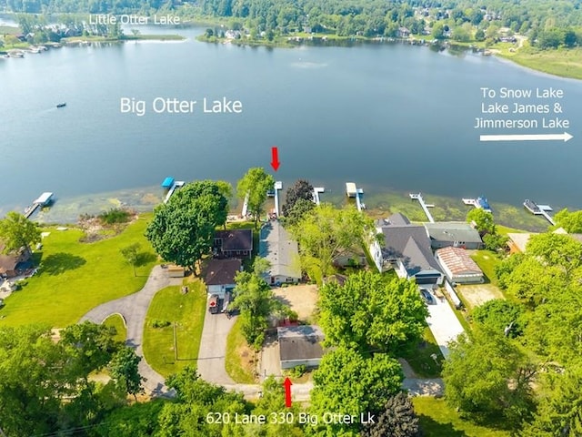 620 Ln 330 Big Otter Lk, Fremont, IN 46737 - aerial view of a large body of water