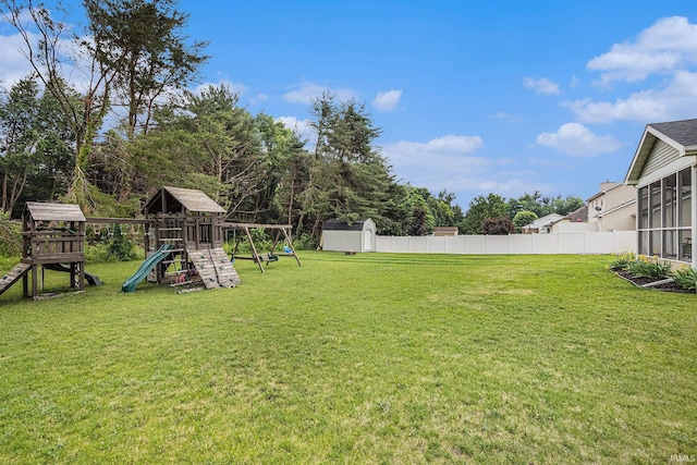55177 Ardith St, Osceola, IN 46561 - view of yard featuring a playground