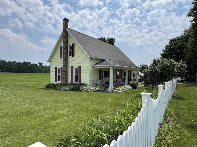 3151 W 150 N, Logansport, IN 46947 - view of front of home with covered porch and a chimney